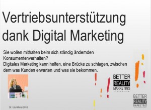 digitales marketing kann helfen, die Brücke zu schlagen, zwischen dem, was Kunden erwarten und was sie bekommen