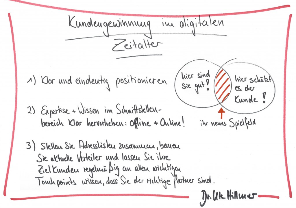 Kunden gewinnen Teil 2: hier sind Sie gut, hier schätzt es der Kunde